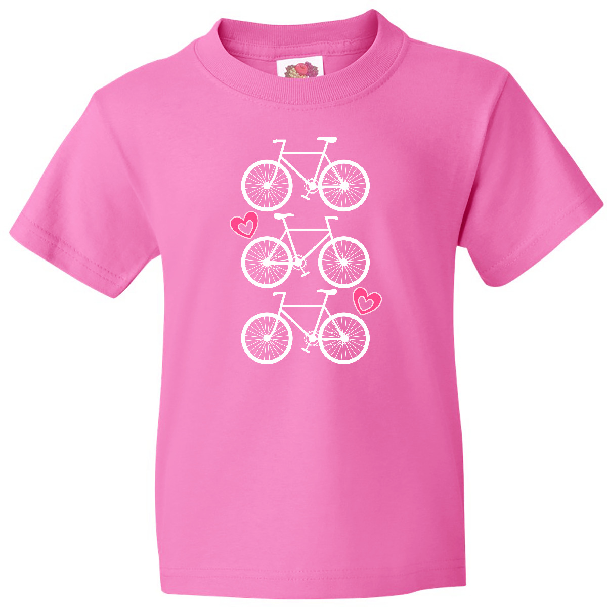 Inktastic Biking Bicycle Silhouette Youth T-Shirt Cycling Cyclist Girls Clothing - Picture 2 of 11