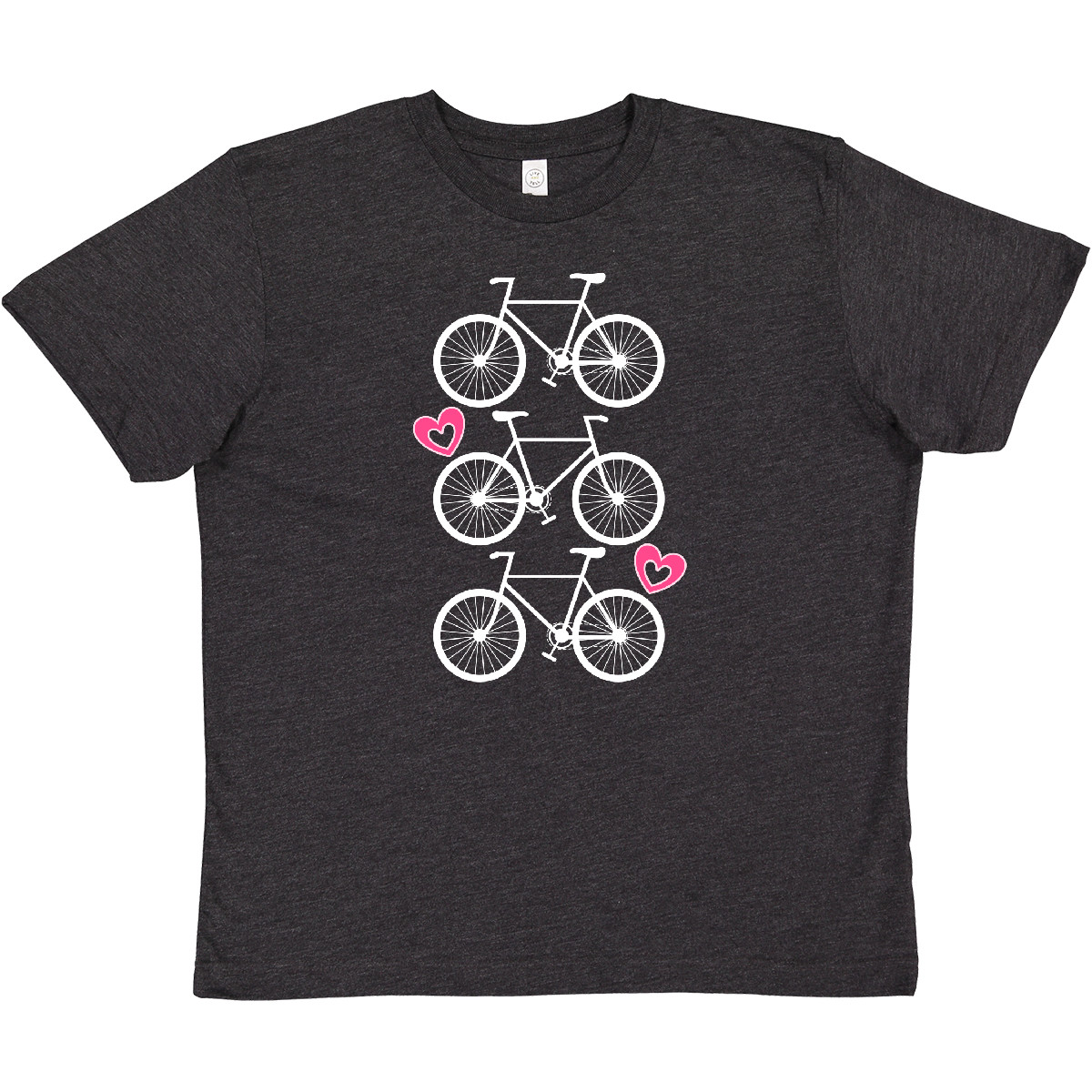 Inktastic Biking Bicycle Silhouette Youth T-Shirt Cycling Cyclist Girls Clothing - Picture 9 of 11