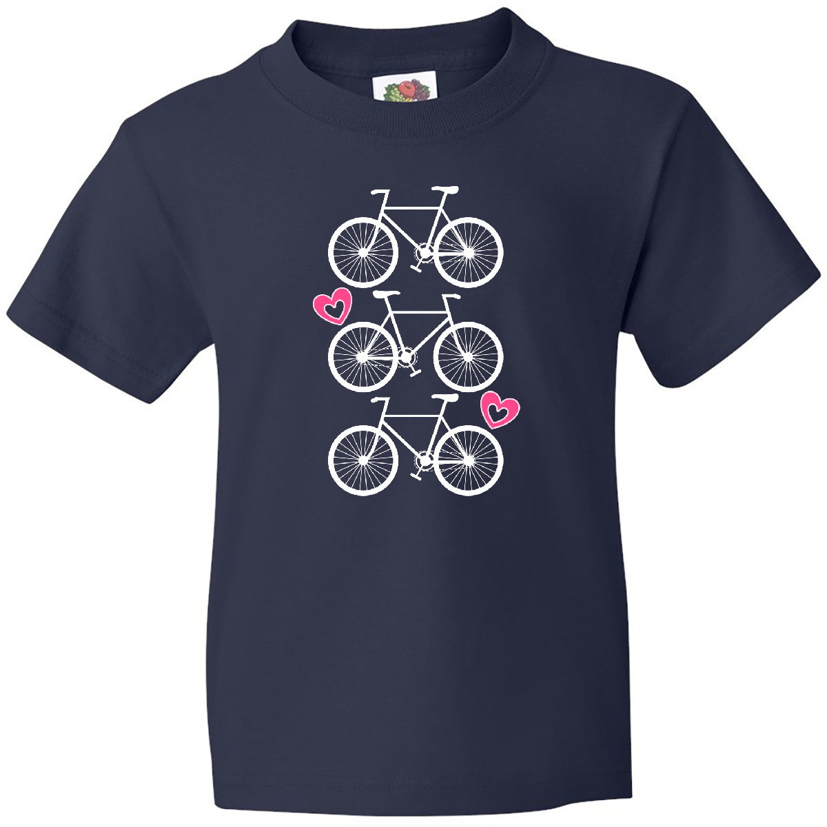 Inktastic Biking Bicycle Silhouette Youth T-Shirt Cycling Cyclist Girls Clothing - Picture 5 of 11