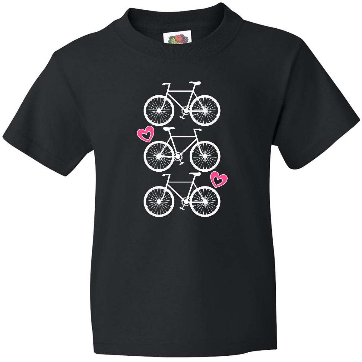 Inktastic Biking Bicycle Silhouette Youth T-Shirt Cycling Cyclist Girls Clothing - Picture 3 of 11