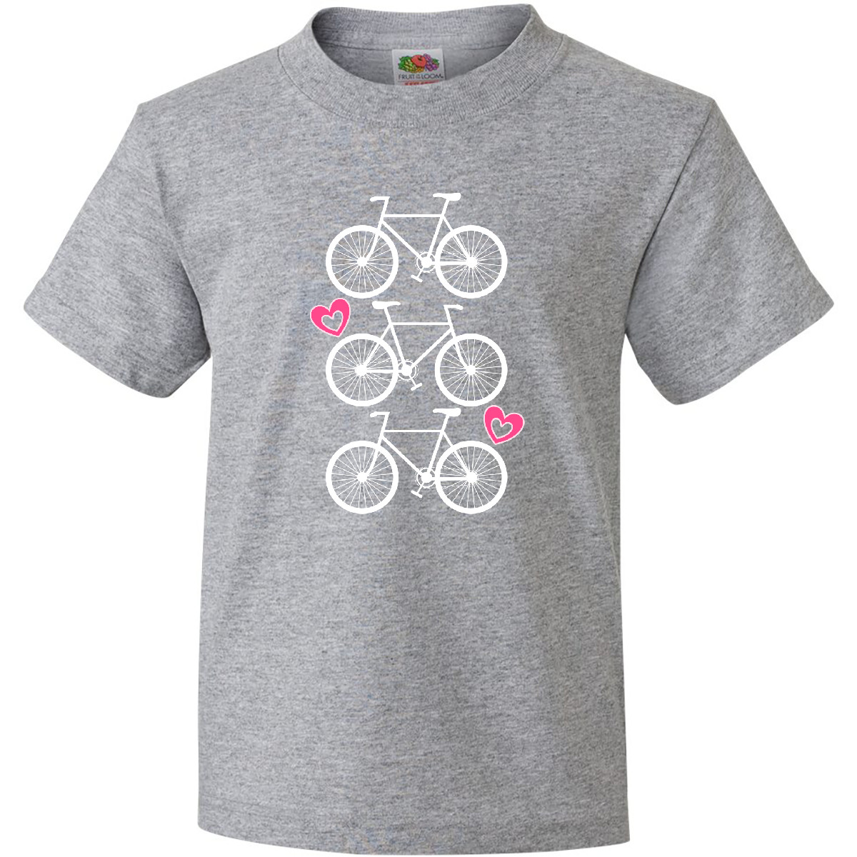 Inktastic Biking Bicycle Silhouette Youth T-Shirt Cycling Cyclist Girls Clothing - Picture 4 of 11