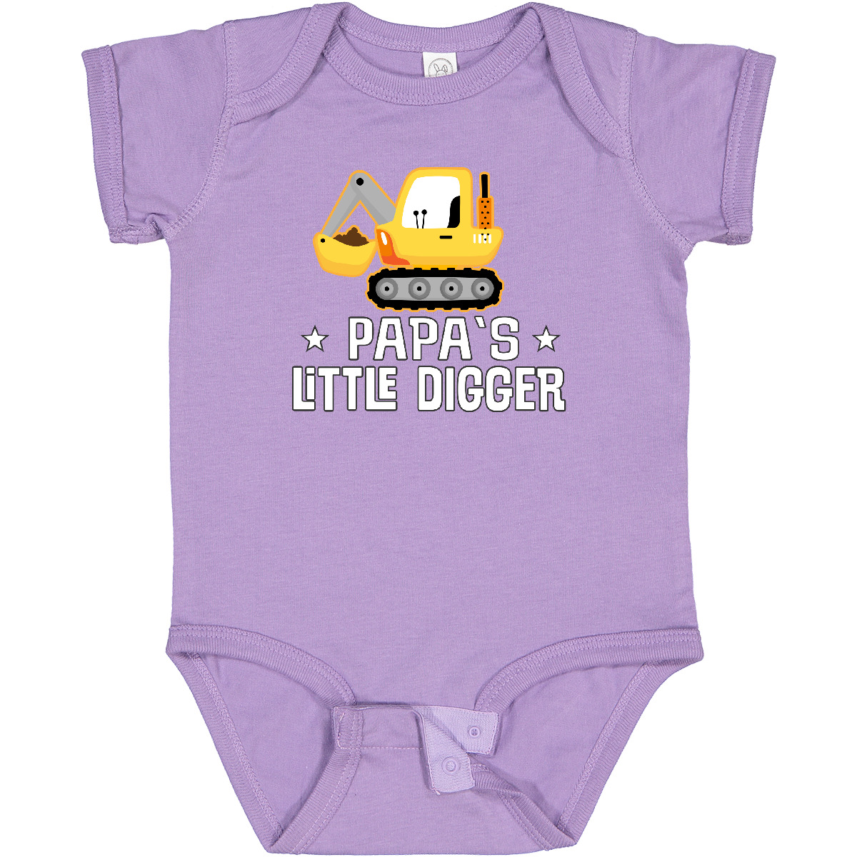 Inktastic Papa Little Digger Construction Truck Baby Bodysuit Boy Shovel Dad Hws - Picture 7 of 10