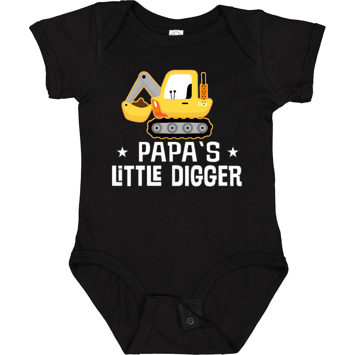 Inktastic Papa Little Digger Construction Truck Baby Bodysuit Boy Shovel Dad Hws - Picture 3 of 10