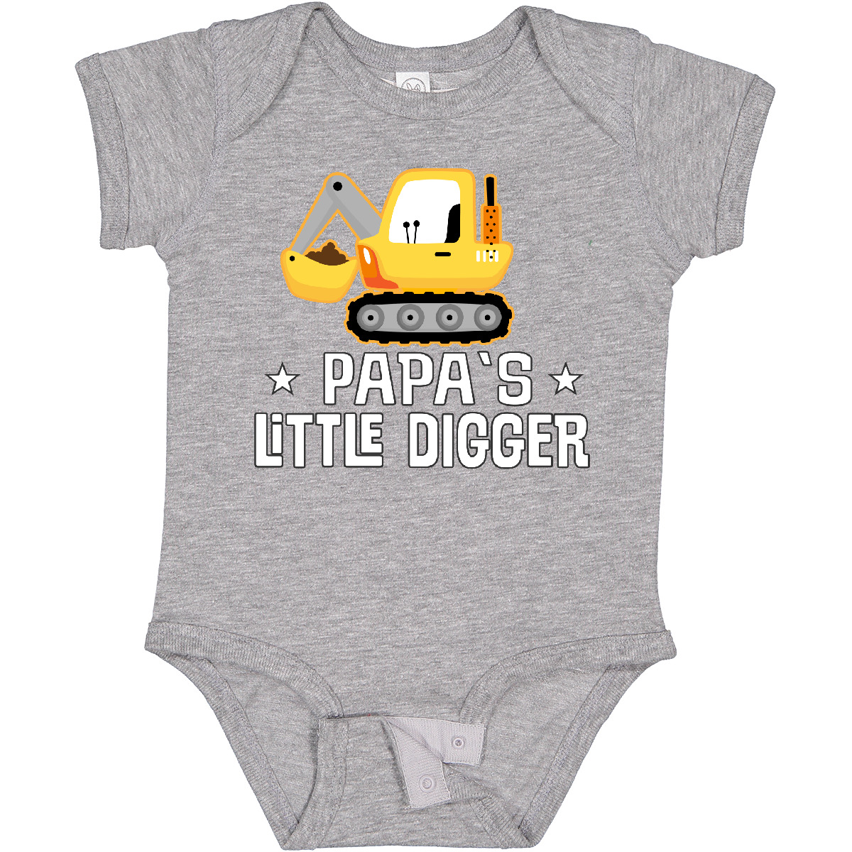 Inktastic Papa Little Digger Construction Truck Baby Bodysuit Boy Shovel Dad Hws - Picture 5 of 10