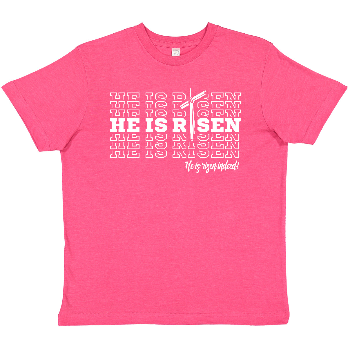 Inktastic He Is Risen Mirror Words Youth T-Shirt Easter Jesus Cross Christian - Picture 9 of 9