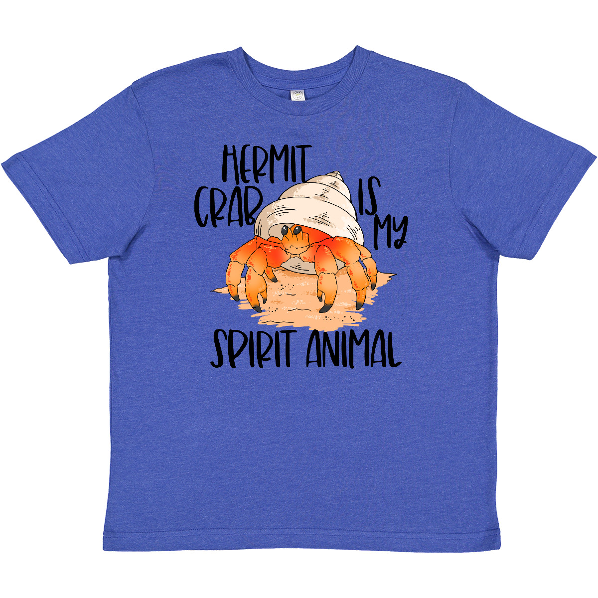 Inktastic Summer Hermit Crab Is My Spirit Animal Youth T-Shirt Cute Adorable Jmg - Picture 8 of 9