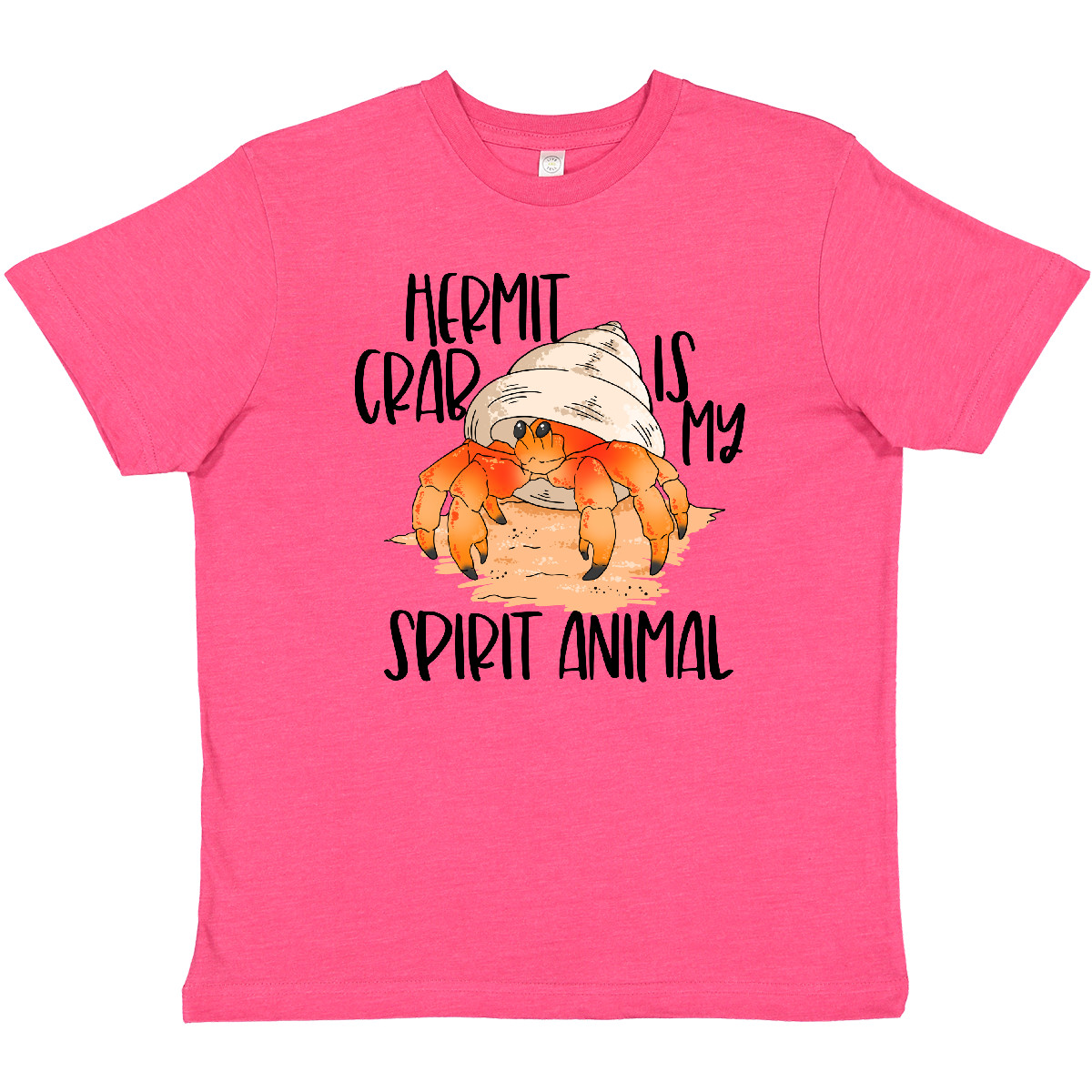 Inktastic Summer Hermit Crab Is My Spirit Animal Youth T-Shirt Cute Adorable Jmg - Picture 7 of 9