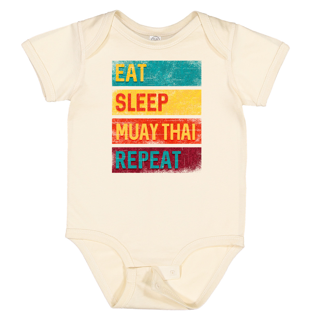 Inktastic Eat Sleep Muay Thai Repeat Baby Bodysuit Thailand Competition Apparel