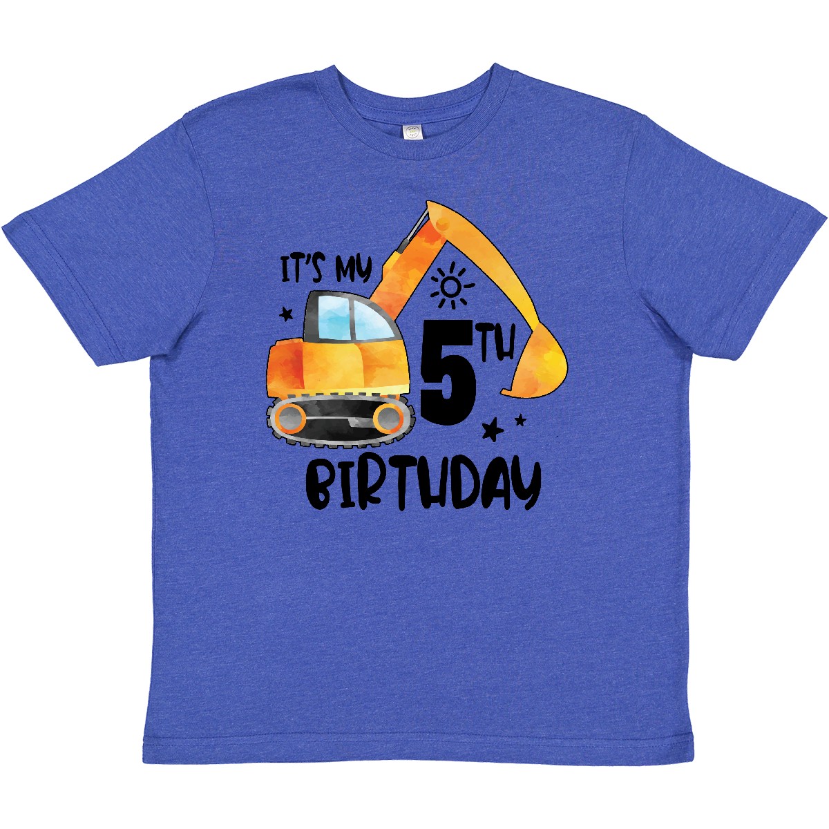 Inktastic Construction Truck It's My 5th Birthday Youth T-Shirt Birthdays Happy - Picture 5 of 5