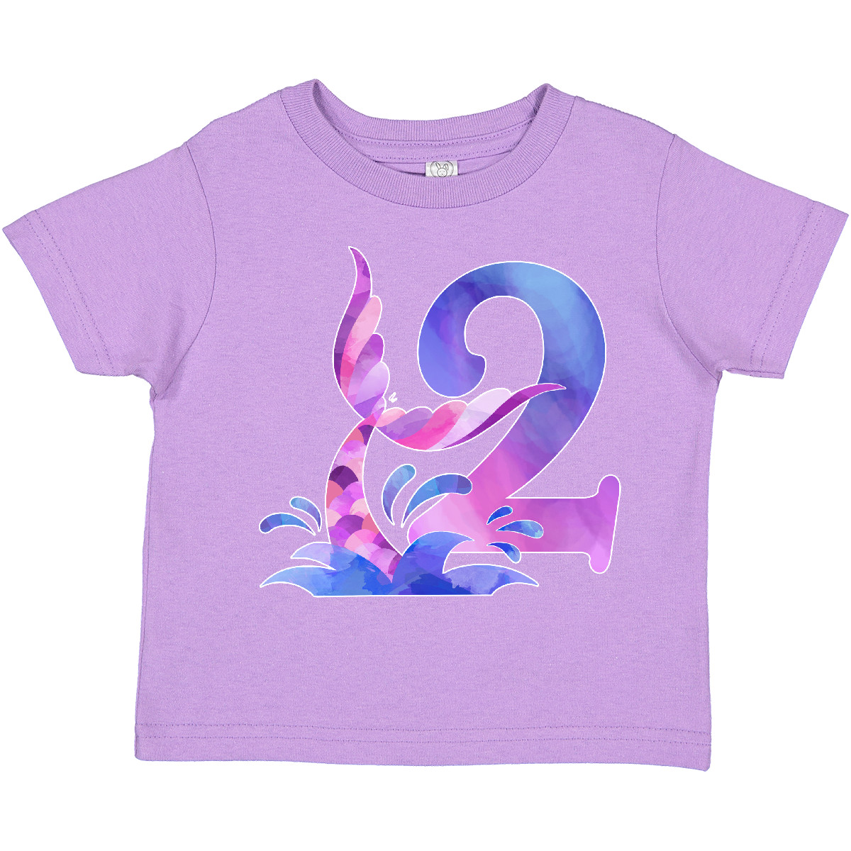 Inktastic 2nd Birthday Mermaid Tail Toddler T-Shirt Birthdays Two 2 Turning Wave - Picture 6 of 11