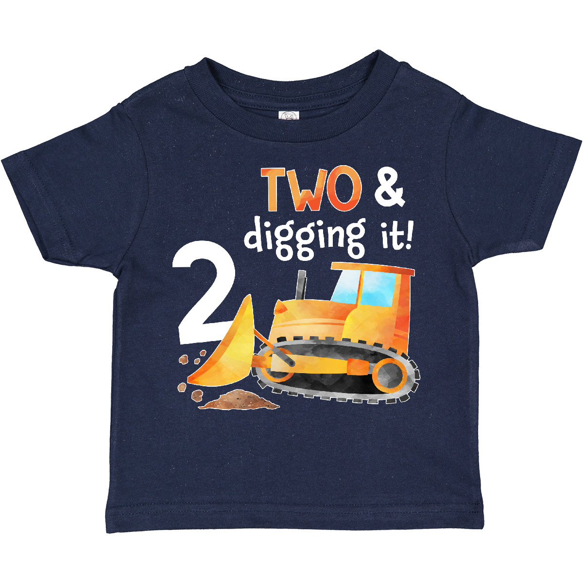 Inktastic Two And Digging It Bulldozer 2nd Birthday Toddler T-Shirt Birthdays - Bild 4 von 7