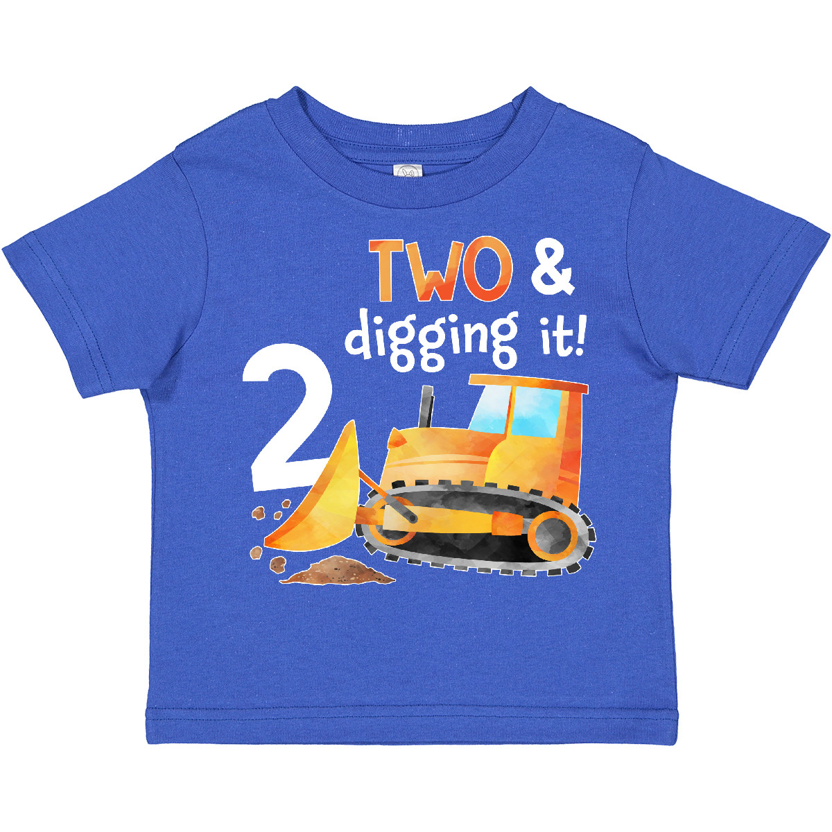 Inktastic Two And Digging It Bulldozer 2nd Birthday Toddler T-Shirt Birthdays - Bild 6 von 7