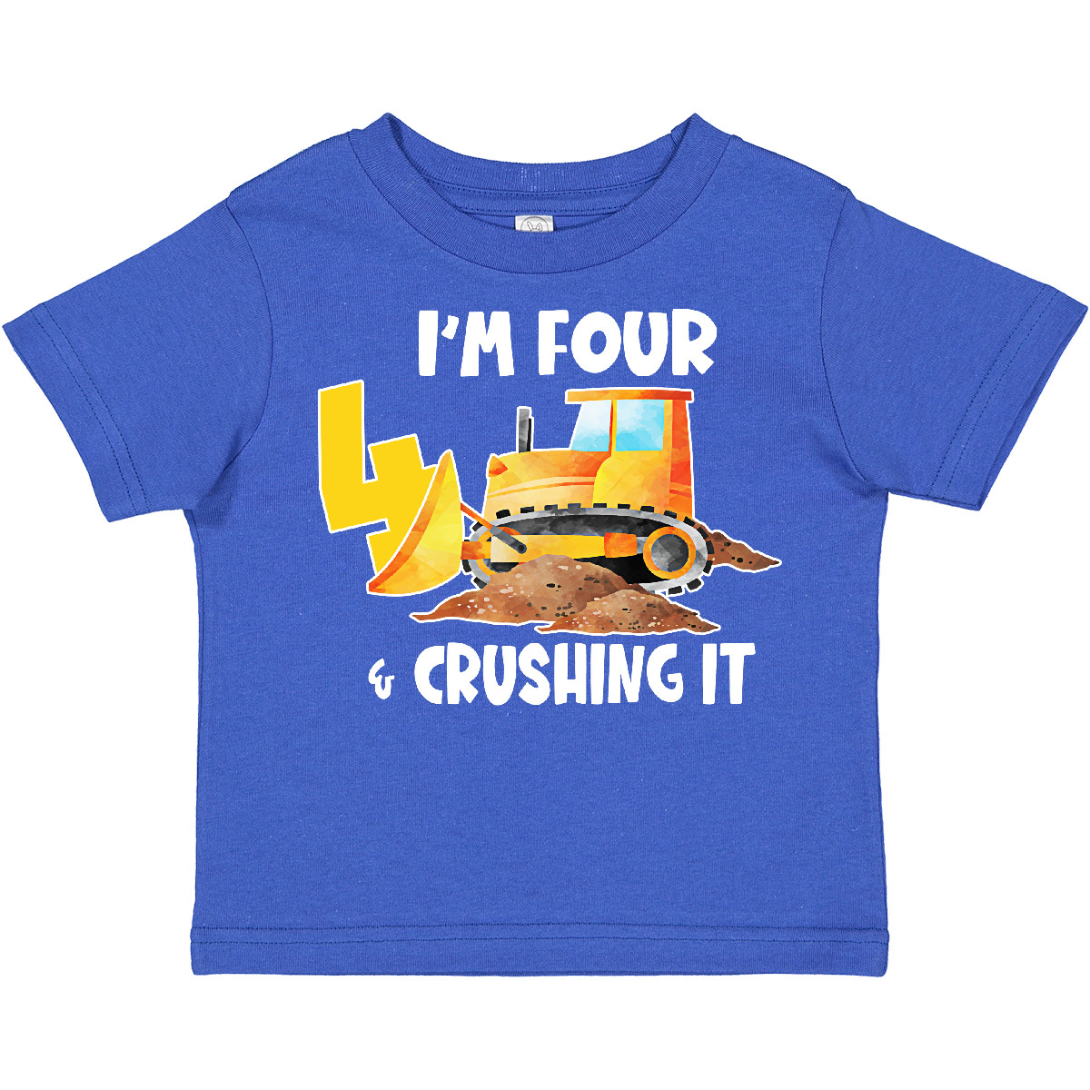 Inktastic I'm 4 And Crushing It Construction 4th Birthday Toddler T-Shirt Four - Picture 7 of 7