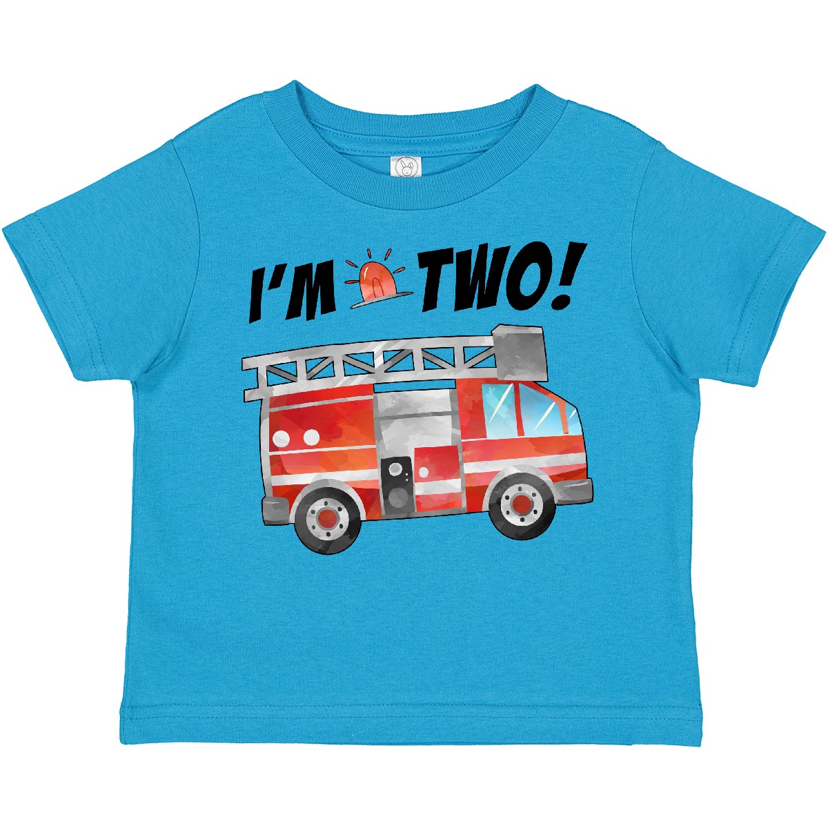 T-Shirt Inktastic I'm 2 Feuerwehrauto 2. Geburtstag Kleinkind Geburtstage Motor Party - Bild 10 von 11