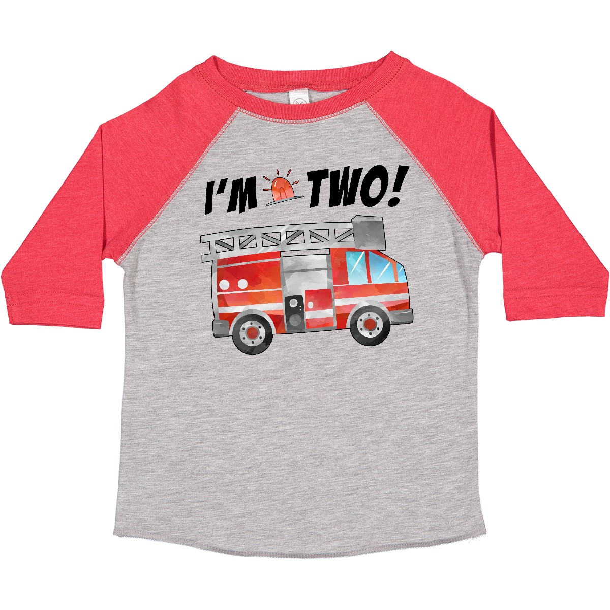 T-Shirt Inktastic I'm 2 Feuerwehrauto 2. Geburtstag Kleinkind Geburtstage Motor Party - Bild 5 von 11