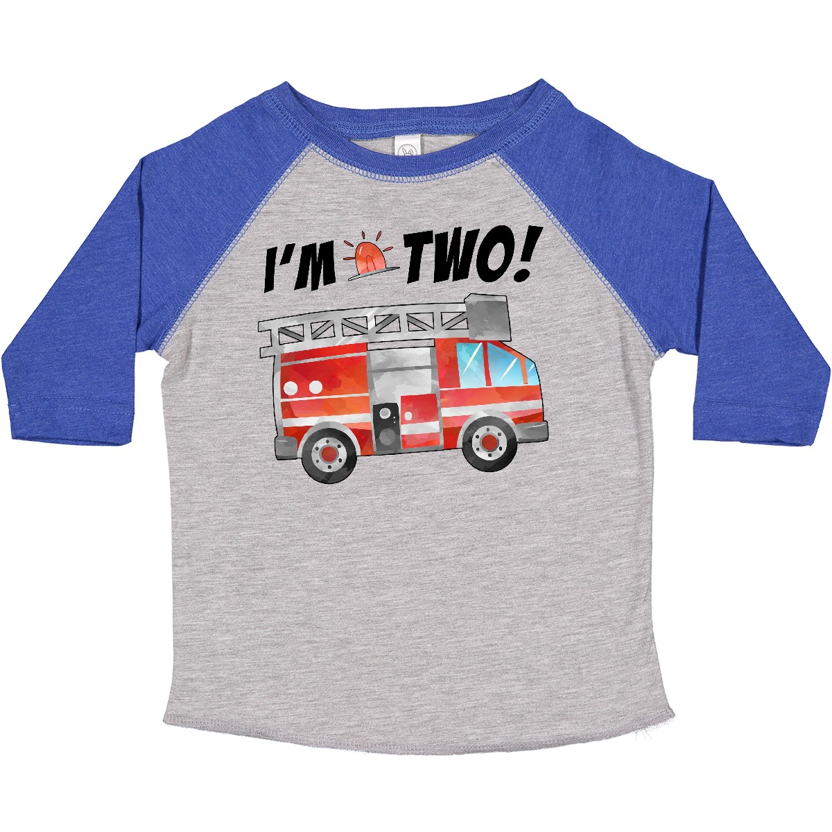 T-Shirt Inktastic I'm 2 Feuerwehrauto 2. Geburtstag Kleinkind Geburtstage Motor Party - Bild 6 von 11