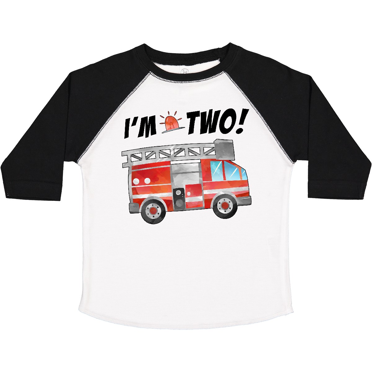T-Shirt Inktastic I'm 2 Feuerwehrauto 2. Geburtstag Kleinkind Geburtstage Motor Party - Bild 11 von 11