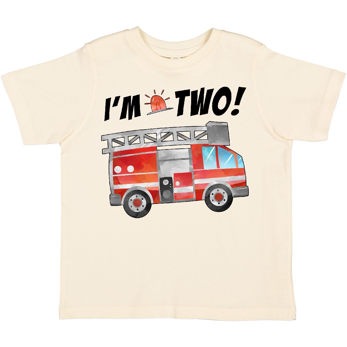 T-Shirt Inktastic I'm 2 Feuerwehrauto 2. Geburtstag Kleinkind Geburtstage Motor Party - Bild 7 von 11