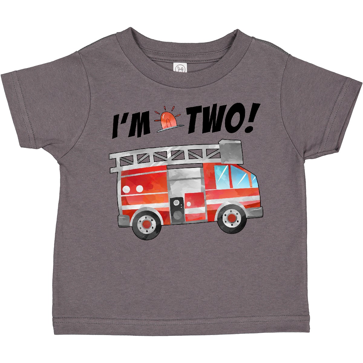 T-Shirt Inktastic I'm 2 Feuerwehrauto 2. Geburtstag Kleinkind Geburtstage Motor Party - Bild 2 von 11