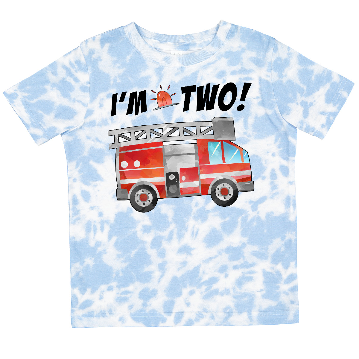 T-Shirt Inktastic I'm 2 Feuerwehrauto 2. Geburtstag Kleinkind Geburtstage Motor Party - Bild 9 von 11