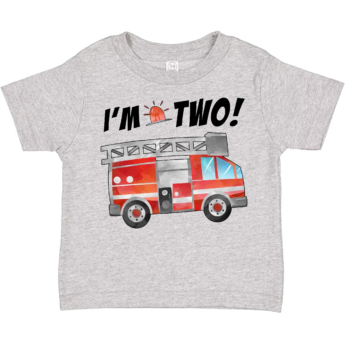 T-Shirt Inktastic I'm 2 Feuerwehrauto 2. Geburtstag Kleinkind Geburtstage Motor Party - Bild 3 von 11