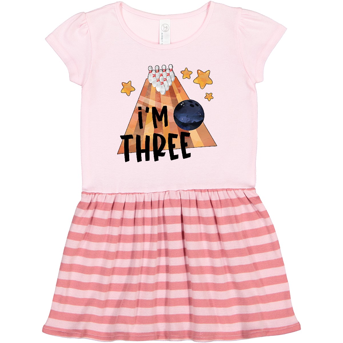 Inktastic I'm 3 Bowling Ball And Pins 3rd Birthday Toddler Dress Birthdays Party