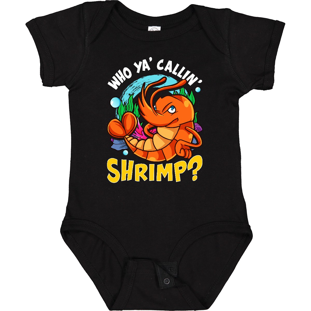 Inktastic Funny Shrimp Baby Outfit Baby Bodysuit Sea Creature Humor New Boy Girl - Picture 2 of 9