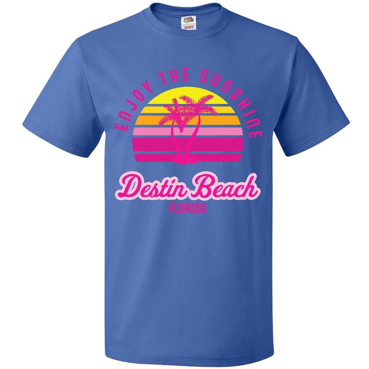 T-Shirt Inktastic Summer Enjoy The Sunshine Destin Beach Florida in Pink Ozean - Bild 7 von 10