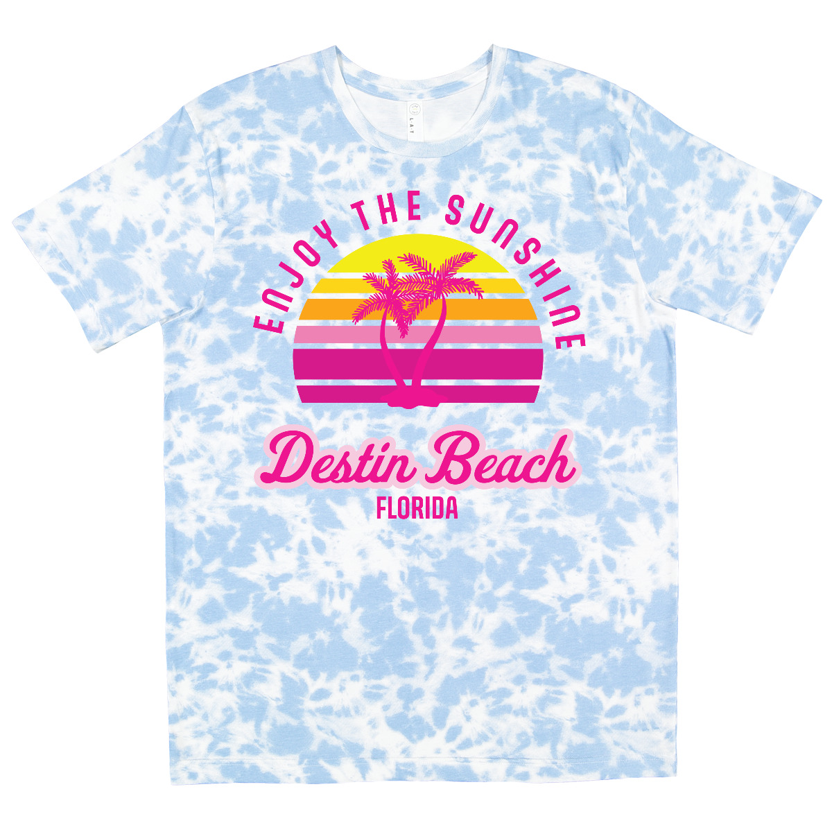 T-Shirt Inktastic Summer Enjoy The Sunshine Destin Beach Florida in Pink Ozean - Bild 9 von 10