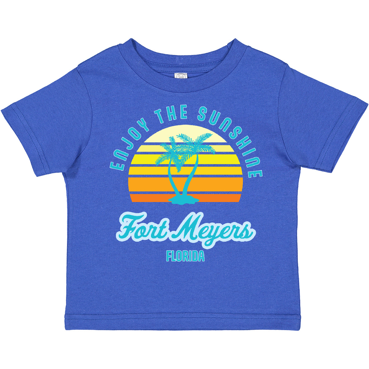 Inktastic Summer Enjoy The Sunshine Fort Meyers Florida In Blue Toddler T-Shirt - Imagen 7 de 7