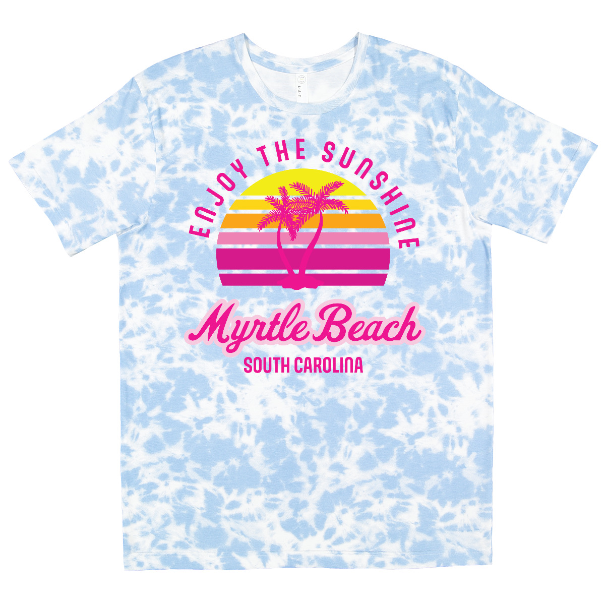 Inktastic Summer Enjoy The Sunshine Myrtle Beach South Carolina Pink T-Shirt - Picture 8 of 10