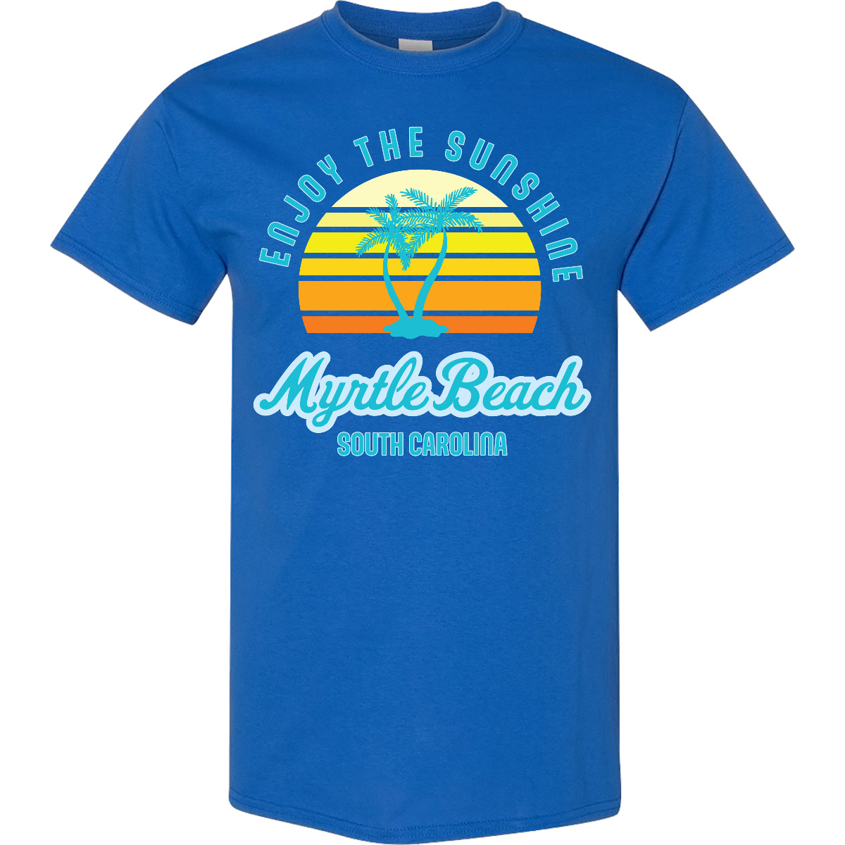 Inktastic Summer Enjoy The Sunshine Myrtle Beach South Carolina Blue T-Shirt