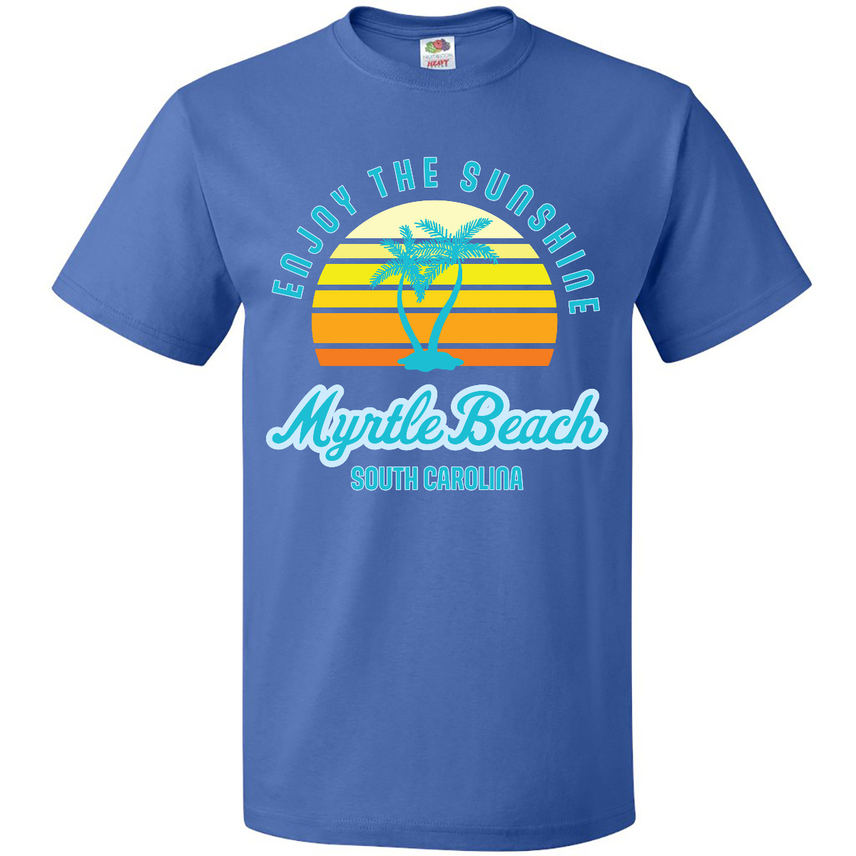 Inktastic Summer Enjoy The Sunshine Myrtle Beach South Carolina Blue T-Shirt - Picture 7 of 10