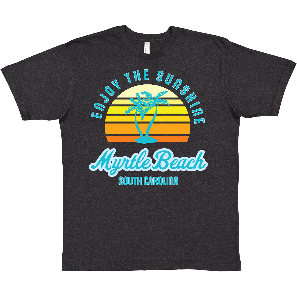 Inktastic Summer Enjoy The Sunshine Myrtle Beach South Carolina Blue T-Shirt - Picture 9 of 10