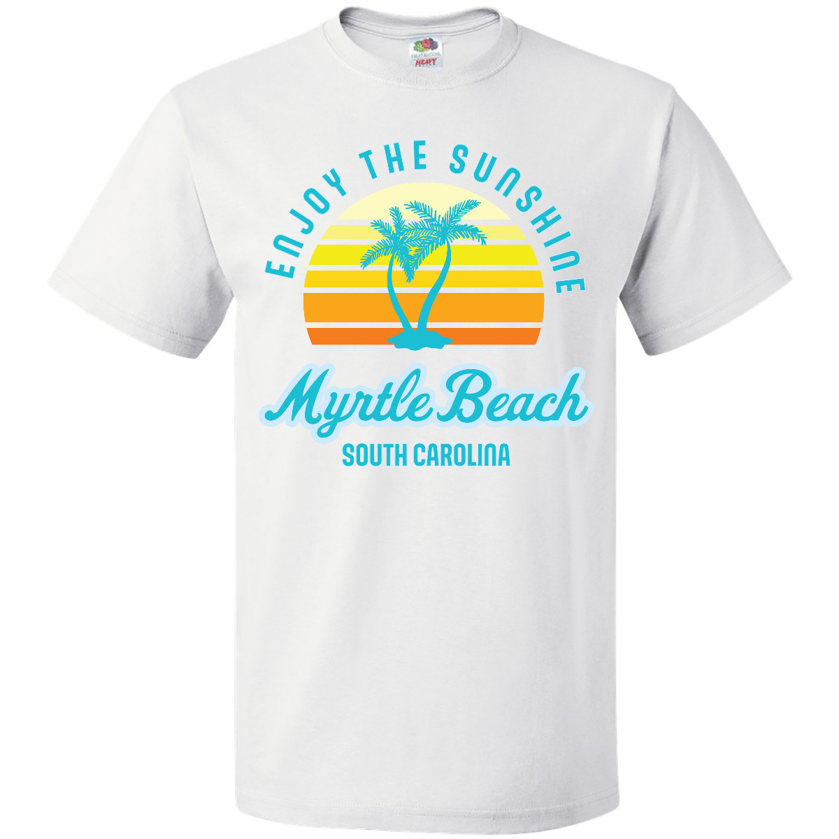 Inktastic Summer Enjoy The Sunshine Myrtle Beach South Carolina Blue T-Shirt - Picture 10 of 10