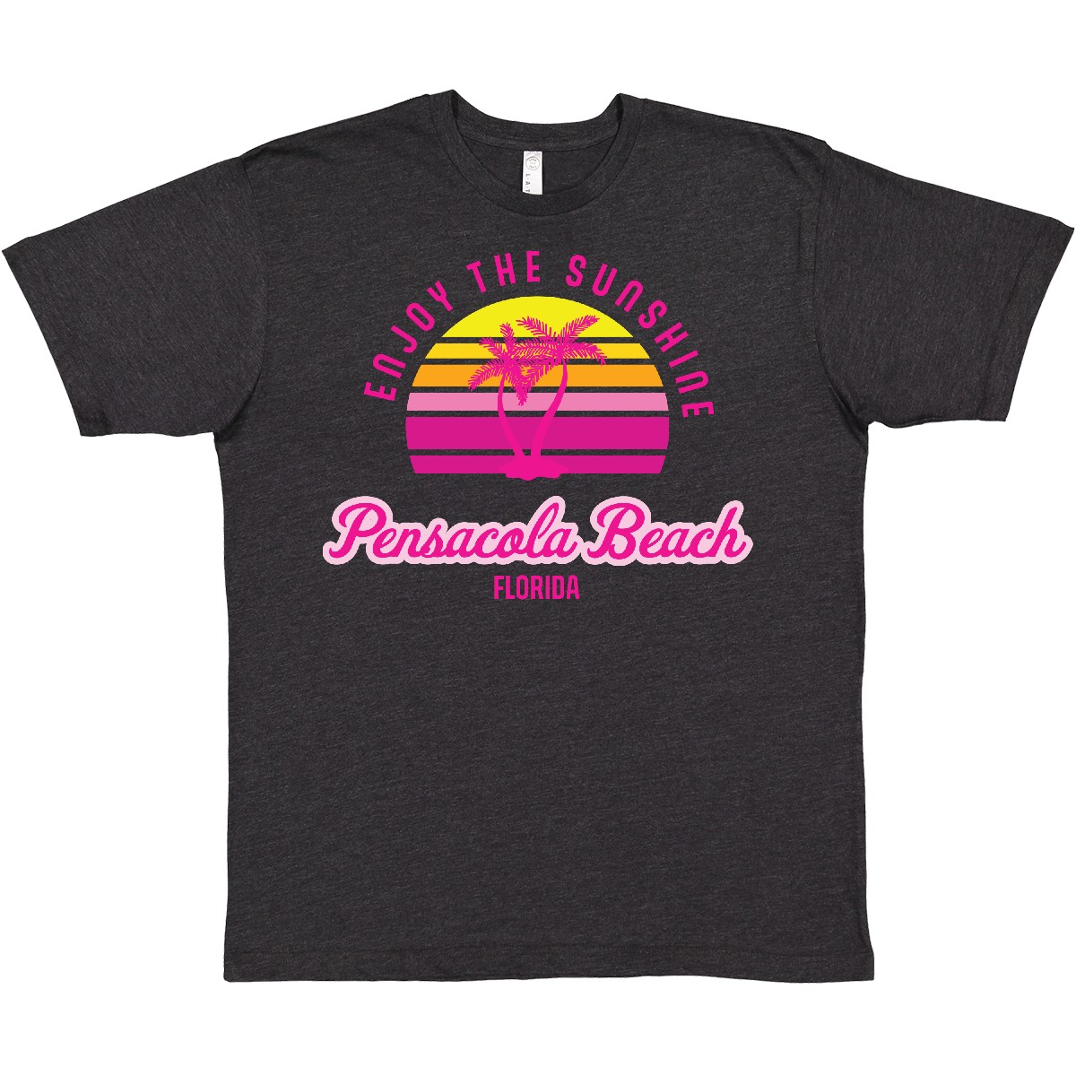 Camiseta rosa Inktastic Summer Enjoy The Sunshine Pensacola Beach Florida para hombre - Imagen 9 de 10