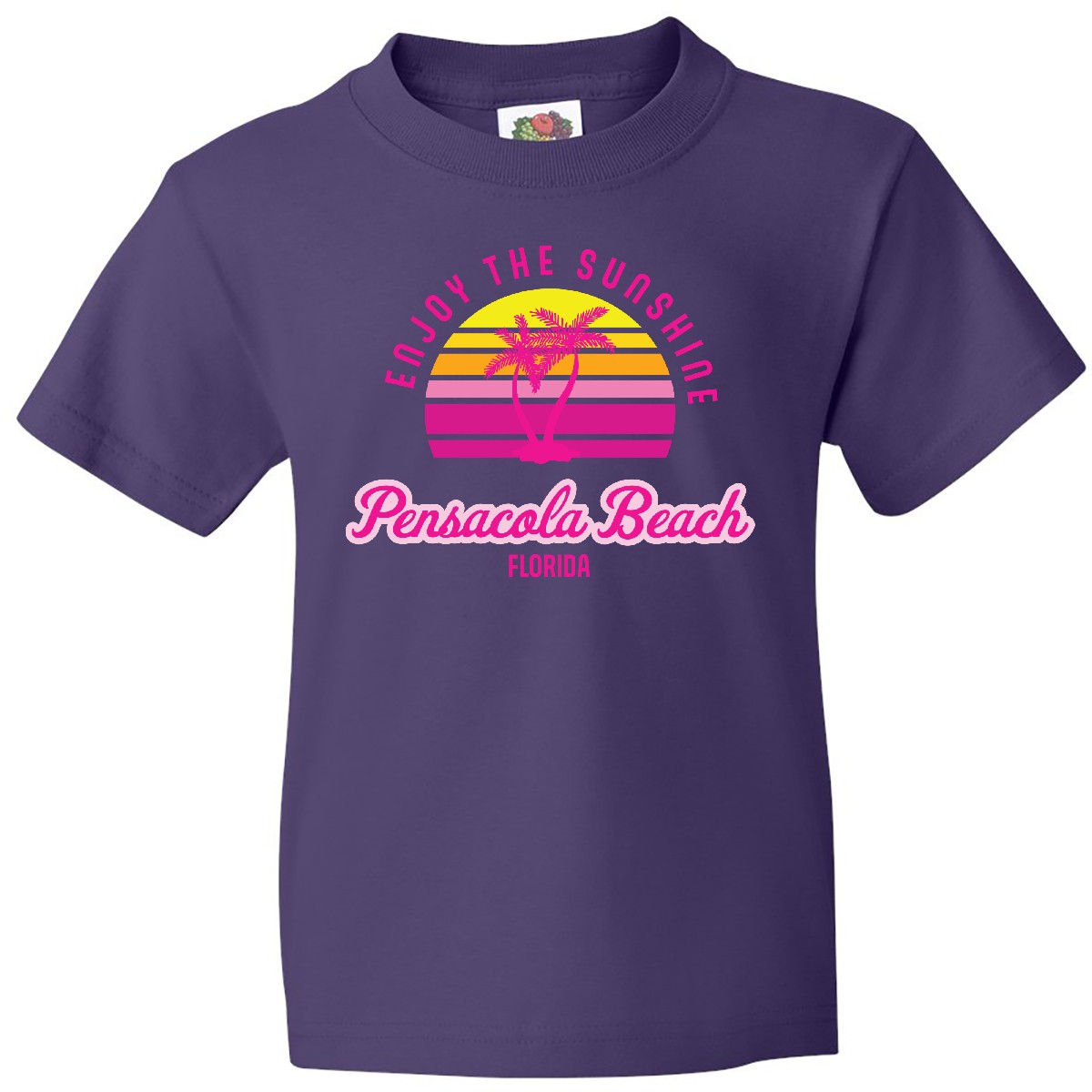 Inktastic Summer Enjoy The Sunshine Pensacola Beach Florida In Youth T-Shirt Jmg - Picture 5 of 7