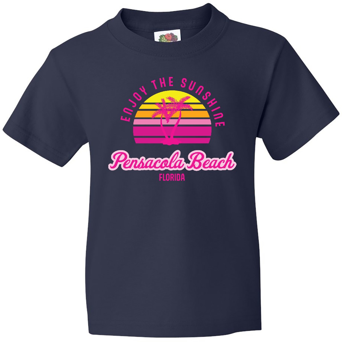 Inktastic Summer Enjoy The Sunshine Pensacola Beach Florida In Youth T-Shirt Jmg - Picture 3 of 7