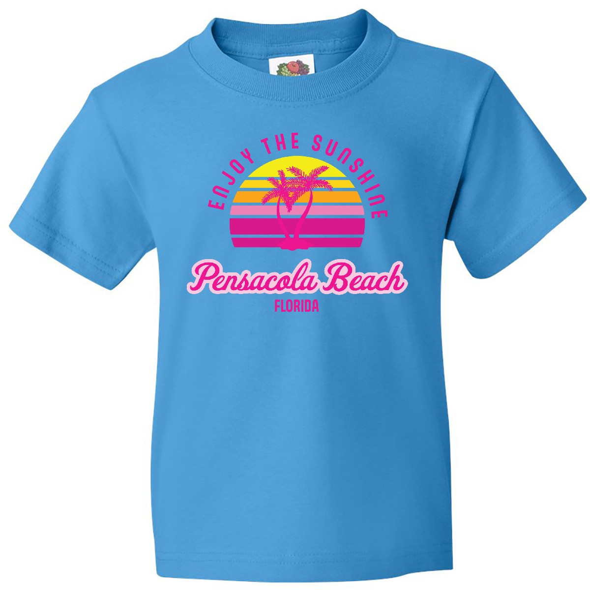 Inktastic Summer Enjoy The Sunshine Pensacola Beach Florida In Youth T-Shirt Jmg - Picture 4 of 7