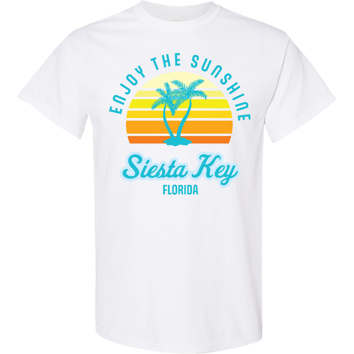 Inktastic Summer Enjoy The Sunshine Siesta Key Florida In Blue T-Shirt Paradise