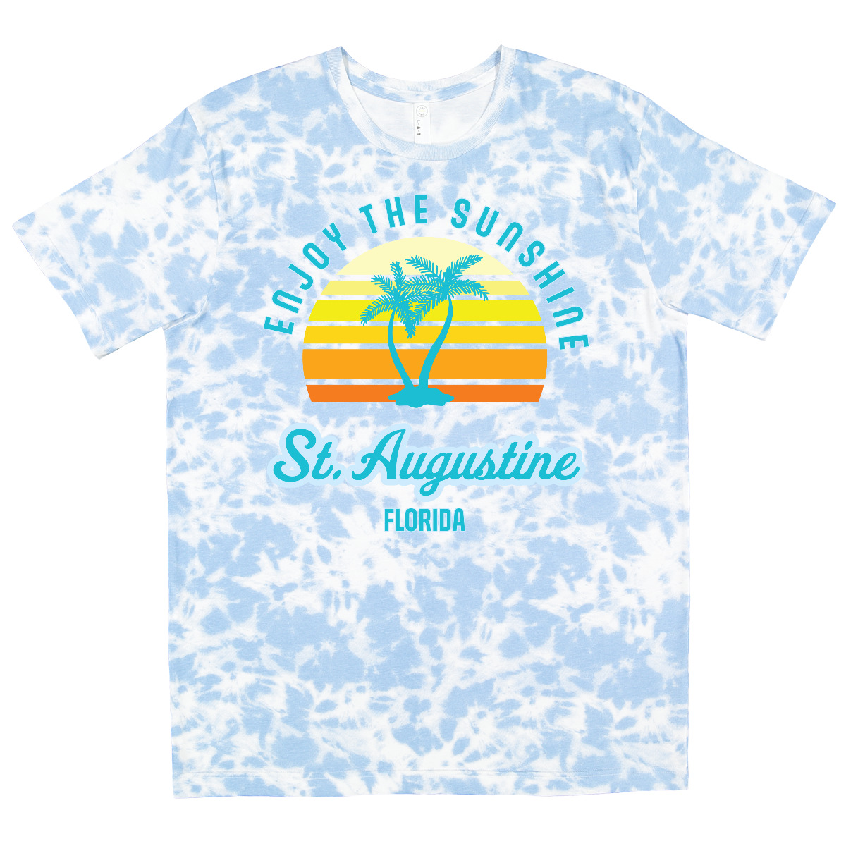Inktastic Summer Enjoy The Sunshine St. Augustine Florida In Blue T-Shirt Ocean - Picture 8 of 10
