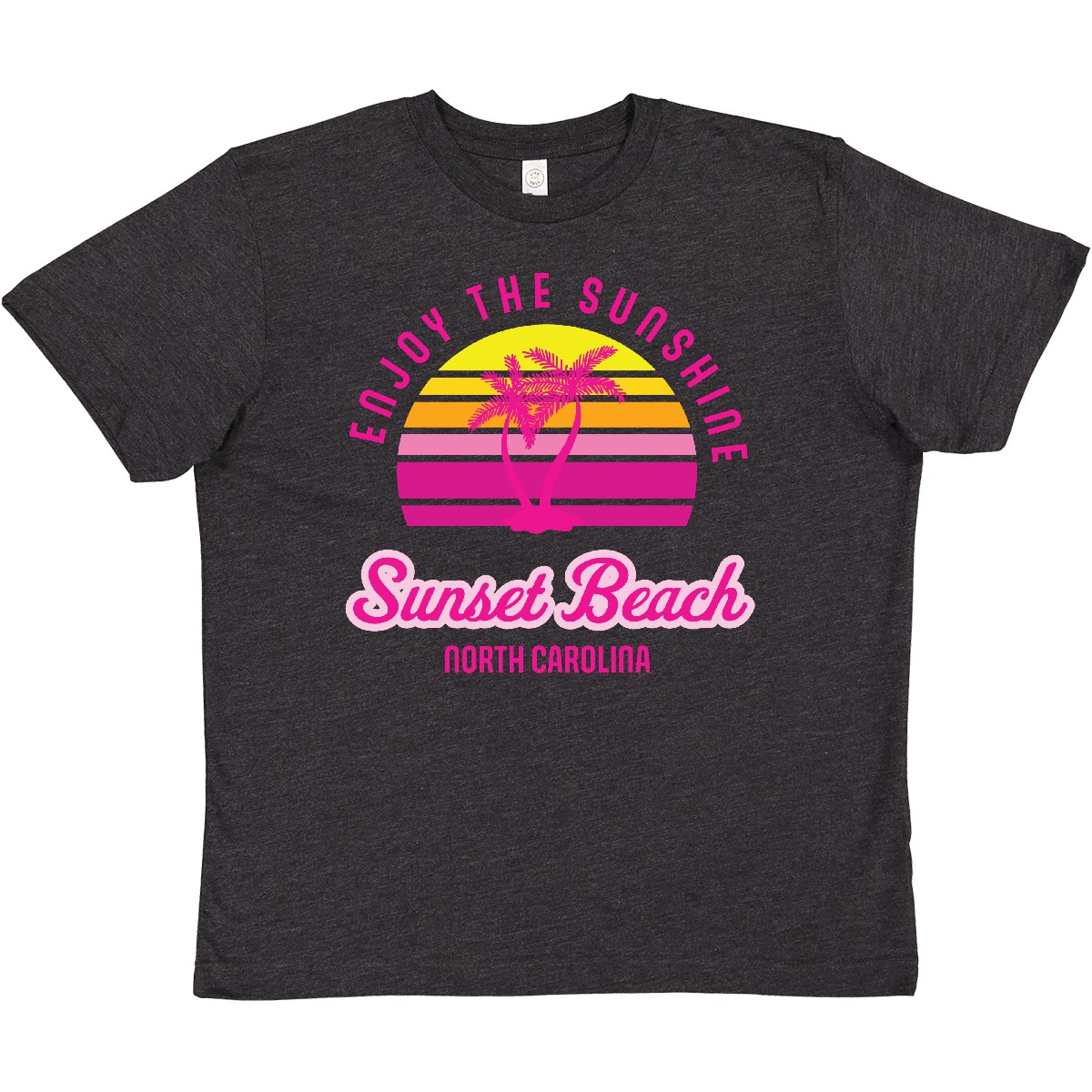 Inktastic Summer Enjoy The Sunshine Sunset Beach North Carolina Youth T-Shirt - Picture 6 of 7