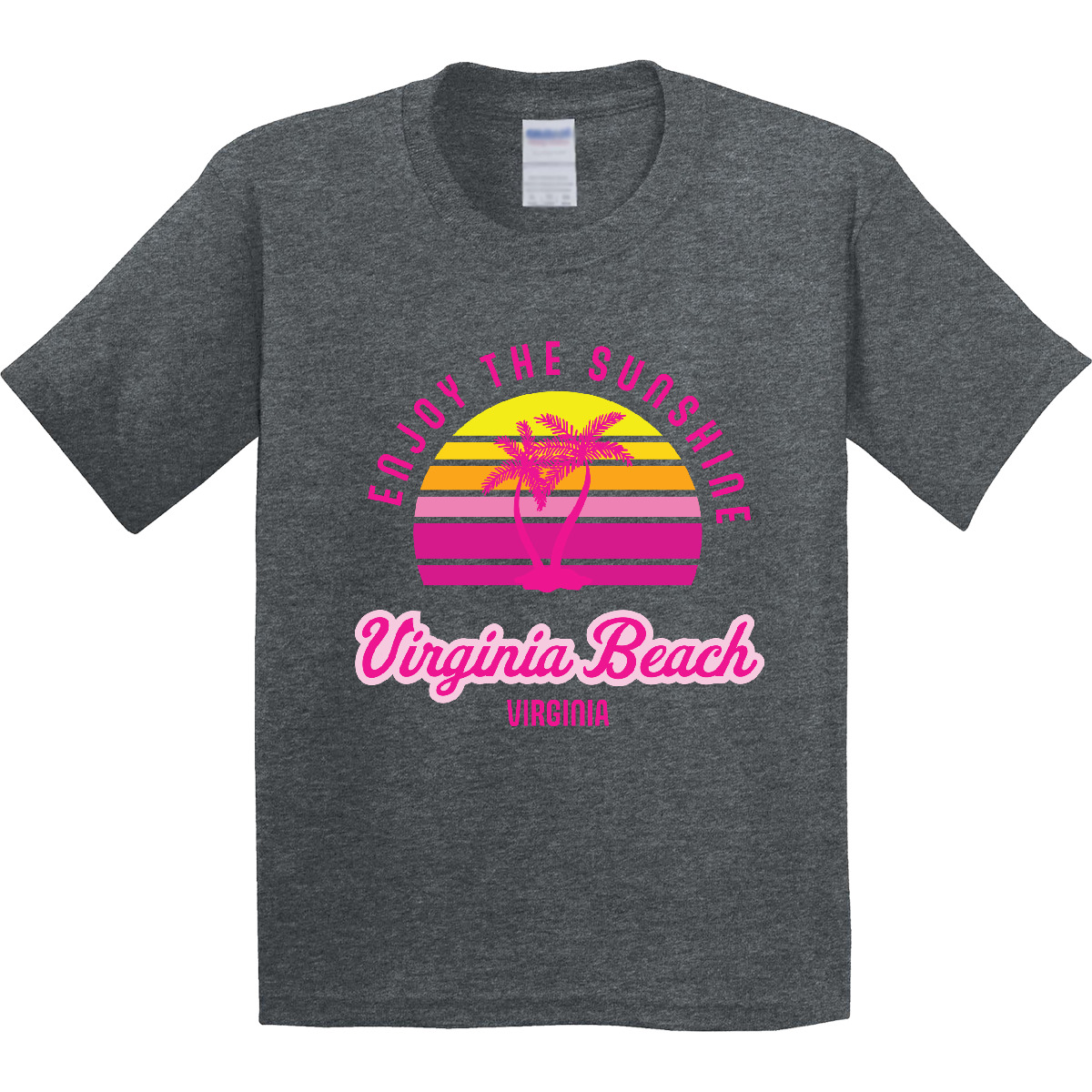 Inktastic Summer Enjoy The Sunshine Virginia Beach Virginia In Youth T-Shirt Tee - Picture 6 of 7