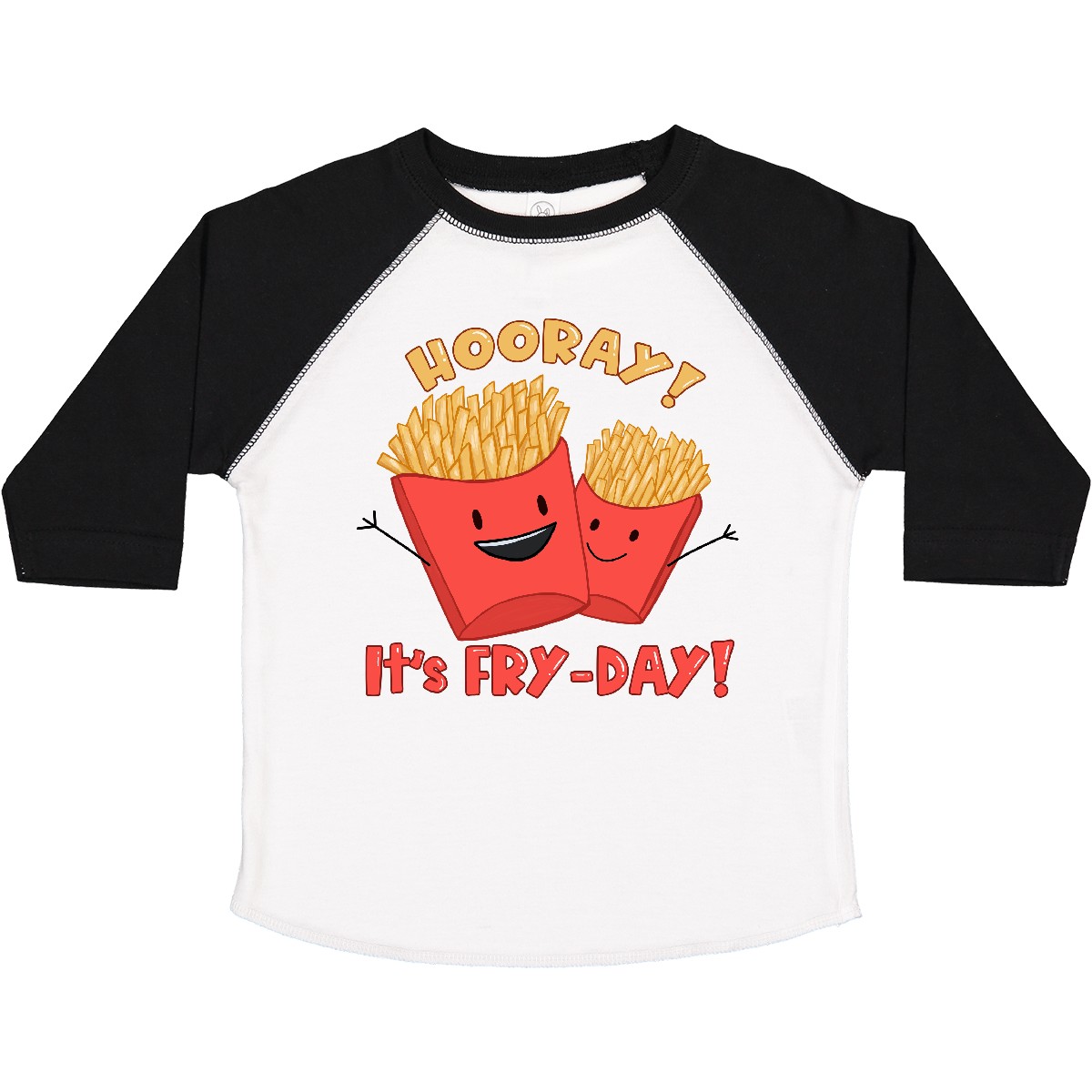 Inktastic Hooray! It's Fry-Day With Cute Fries Toddler T-Shirt Humor Pun Lover - Picture 2 of 6