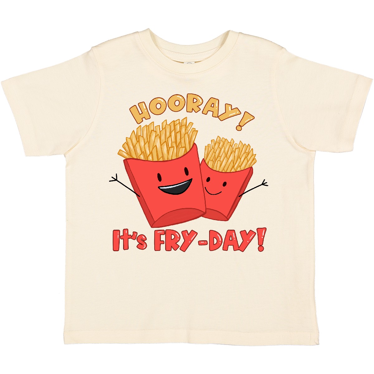 Inktastic Hooray! It's Fry-Day With Cute Fries Toddler T-Shirt Humor Pun Lover - Picture 4 of 6
