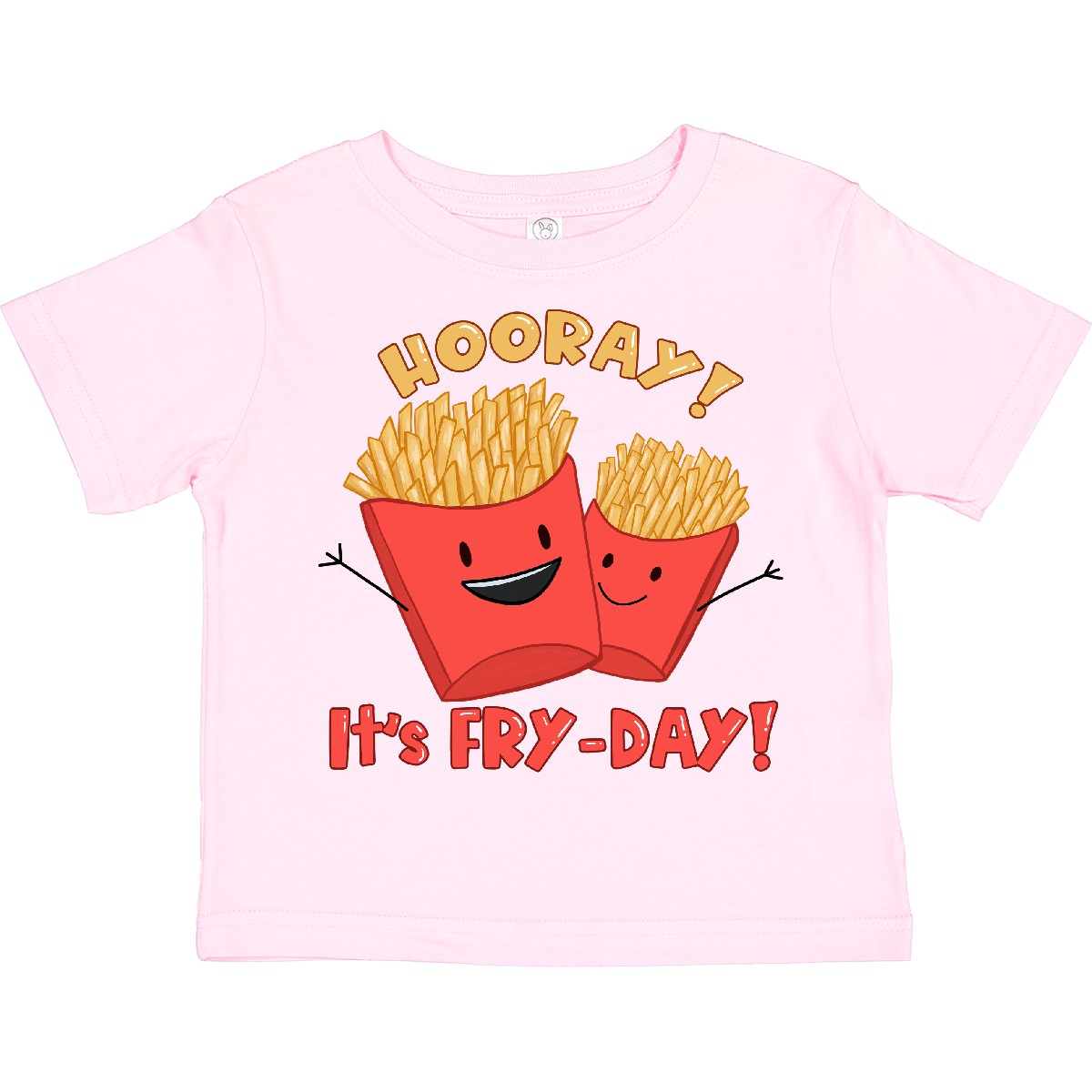 Inktastic Hooray! It's Fry-Day With Cute Fries Toddler T-Shirt Humor Pun Lover - Picture 5 of 6