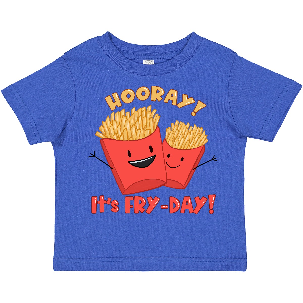 Inktastic Hooray! It's Fry-Day With Cute Fries Toddler T-Shirt Humor Pun Lover - Picture 6 of 6