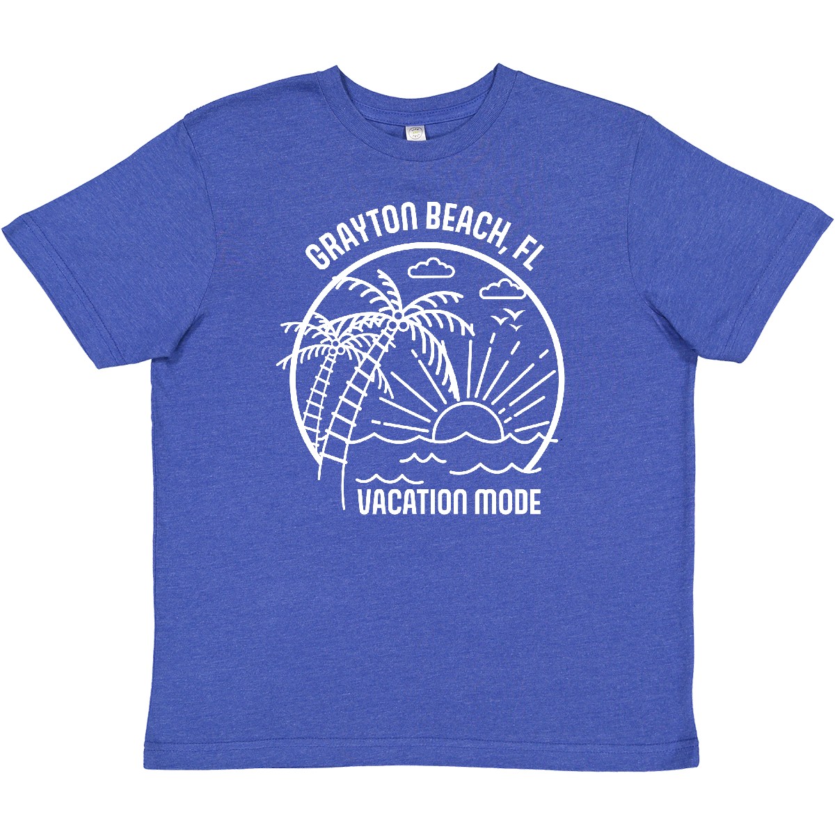 Inktastic Summer Vacation Mode Grayton Beach Florida Youth T-Shirt Sunshine Fun - Picture 9 of 9