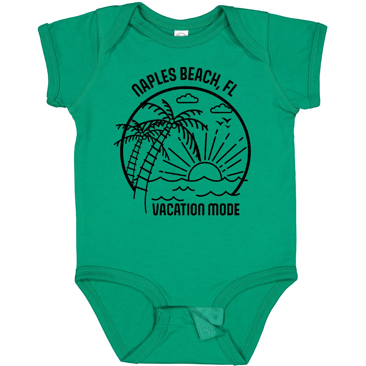 Inktastic Summer Vacation Mode Naples Beach Florida Baby Bodysuit Sunshine Fun - Bild 7 von 13