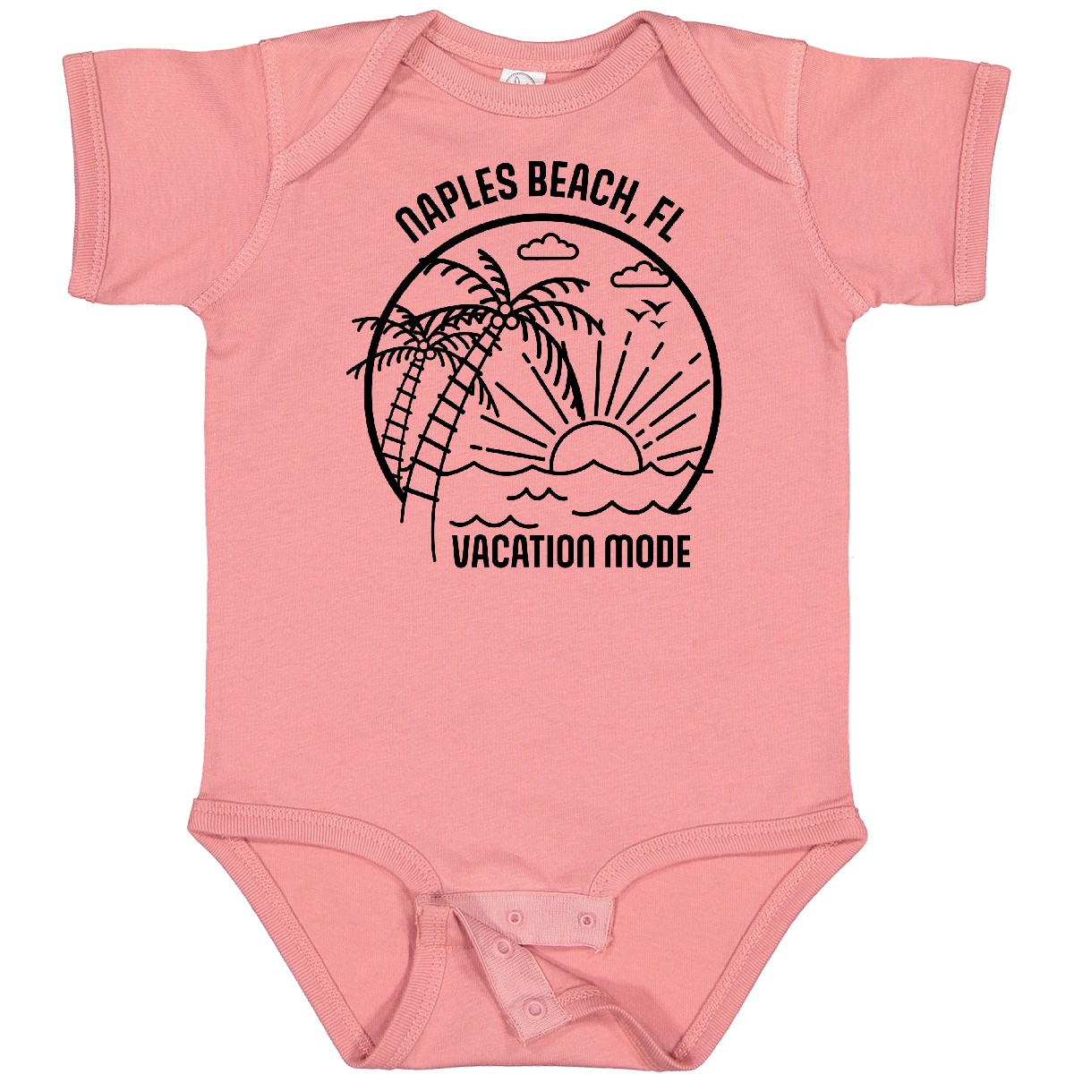 Inktastic Summer Vacation Mode Naples Beach Florida Baby Bodysuit Sunshine Fun - Bild 8 von 13